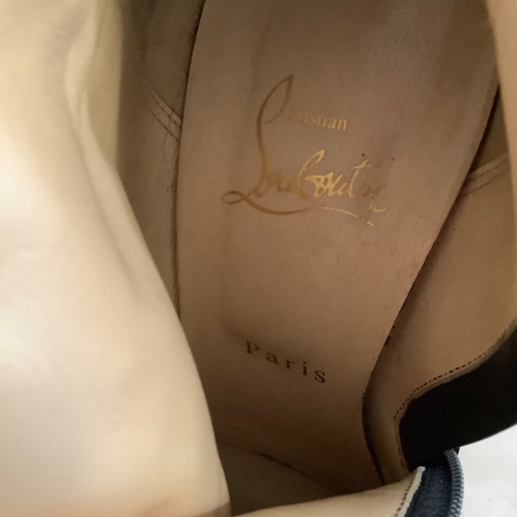 Christian Louboutin Black leather knee high  Bianca Botta 140 Boot size 39.5 IT - Picture 13 of 14